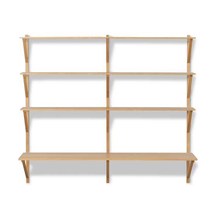 Estantería con escritorio BM29, 149x134 cm, Oak lacquer Fredericia Furniture