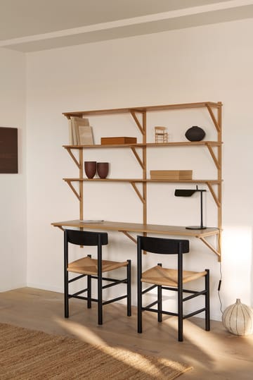 Estantería con escritorio BM29, 149x134 cm - Oak lacquer - Fredericia Furniture