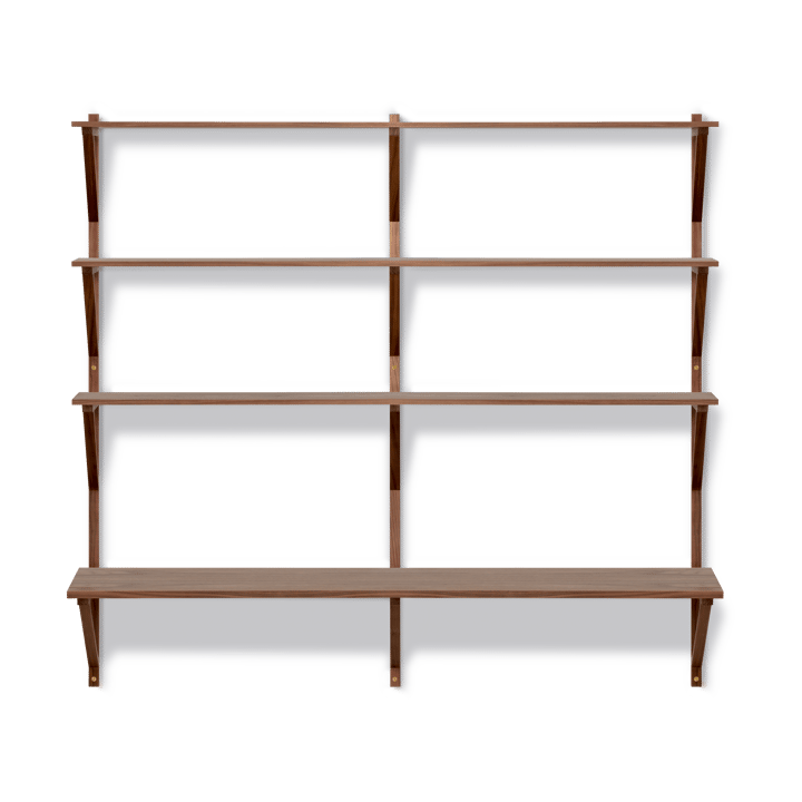 Estantería con escritorio BM29, 149x134 cm, Walnut lacquer Fredericia Furniture