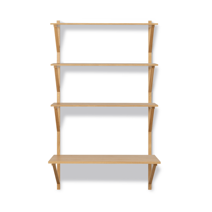 Estantería con escritorio BM29, 78x134 cm, Oak lacquer Fredericia Furniture