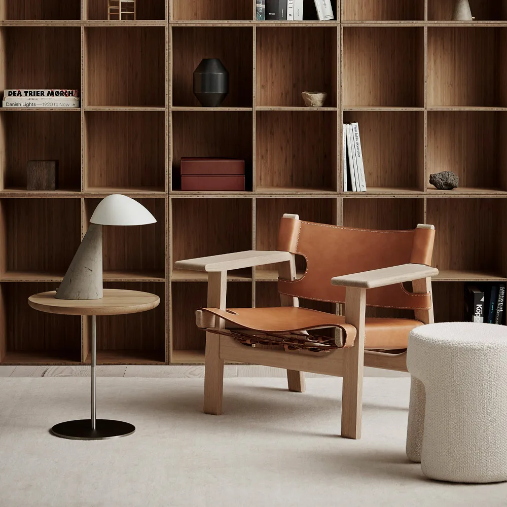 Lámpara de mesa Fellow, White-dark atlantico limestone Fredericia Furniture