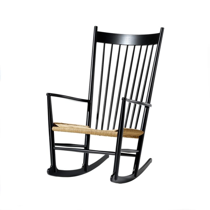 Mecedora J16 - Natural - roble lacado negro - Fredericia Furniture