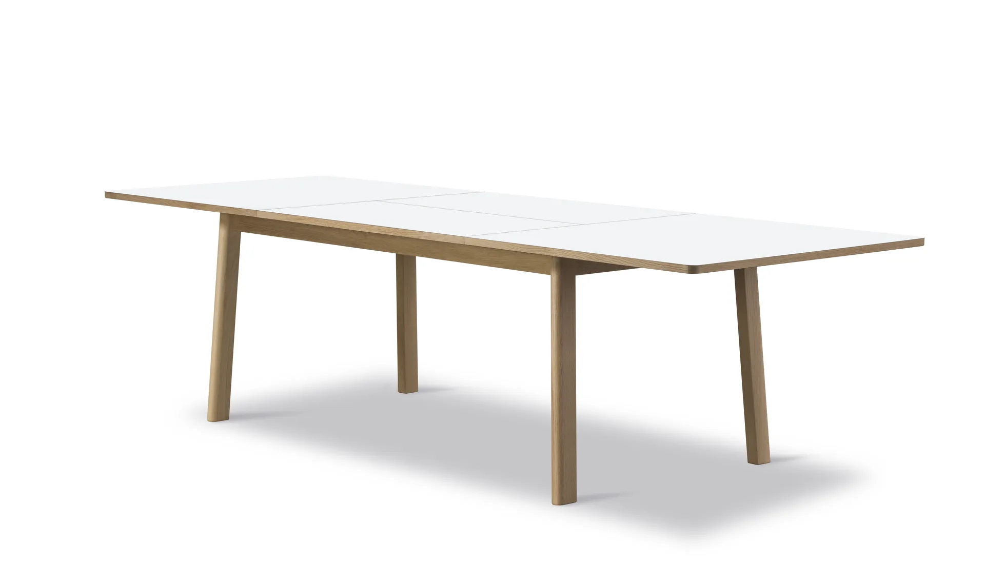 Mesa Ana 180-280 x 95 cm, Nanolaminado blanco - roble encerado Fredericia Furniture