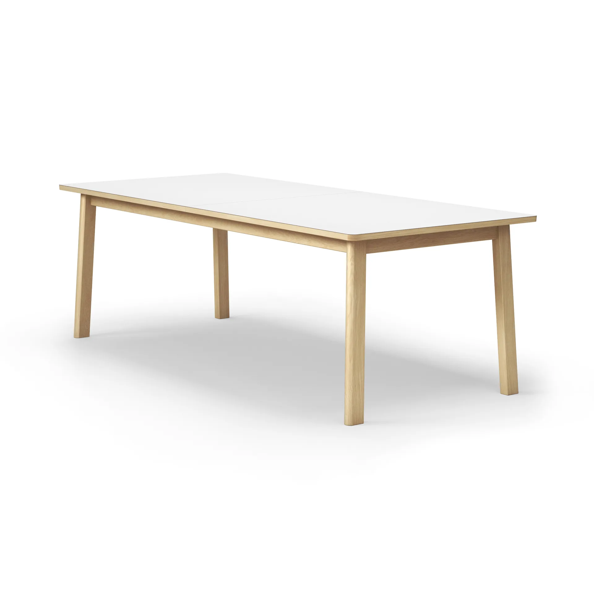 Mesa Ana 220-320 x 95 cm, Nanolaminado blanco - roble encerado Fredericia Furniture