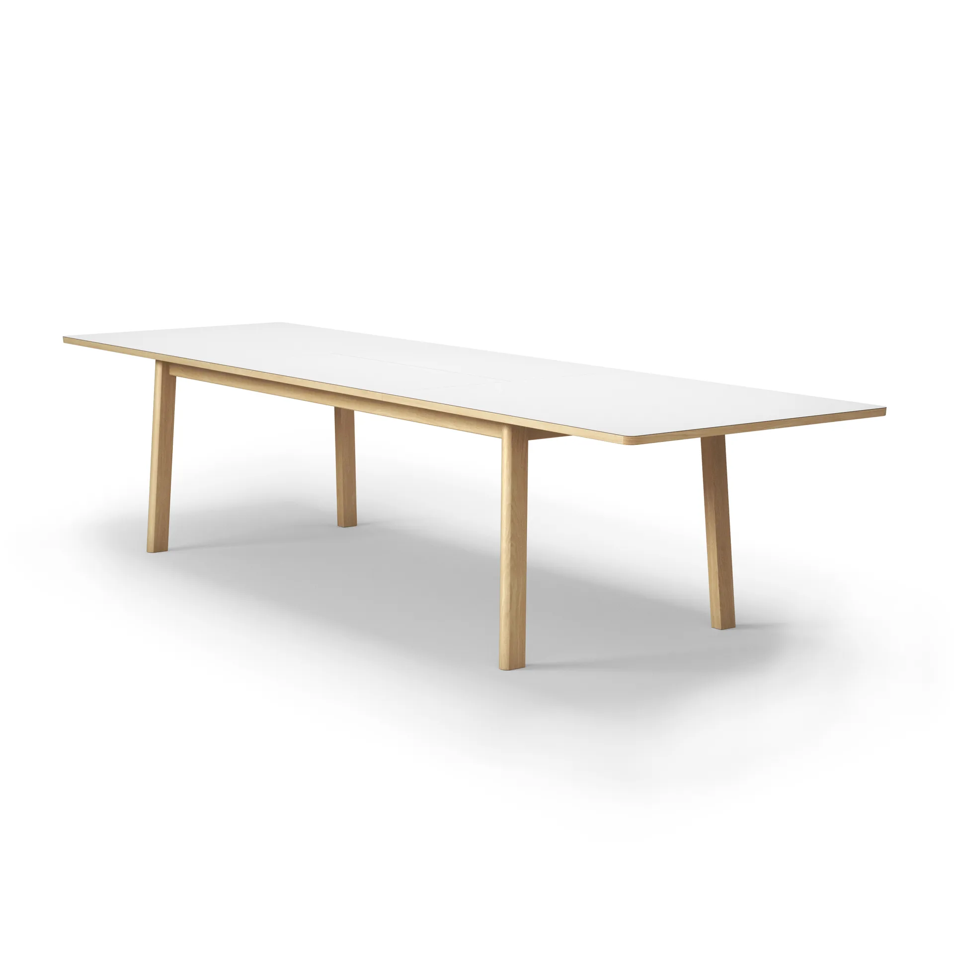 Mesa Ana 220-320 x 95 cm, Nanolaminado blanco - roble encerado Fredericia Furniture