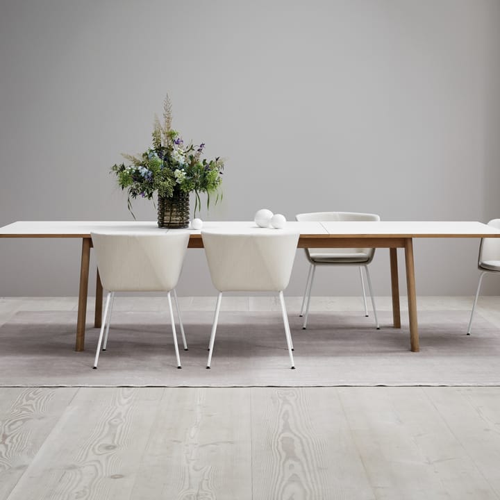 Mesa Ana 220-320 x 95 cm, Nanolaminado blanco - roble encerado Fredericia Furniture