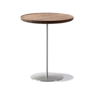 Mesa auxiliar Pal 6755  - Nogal-acero cepillado-Ø44 cm - Fredericia Furniture