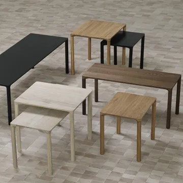 Mesa auxiliar Piloti 6725 - Roble lacado - altura 41 cm - Fredericia Furniture