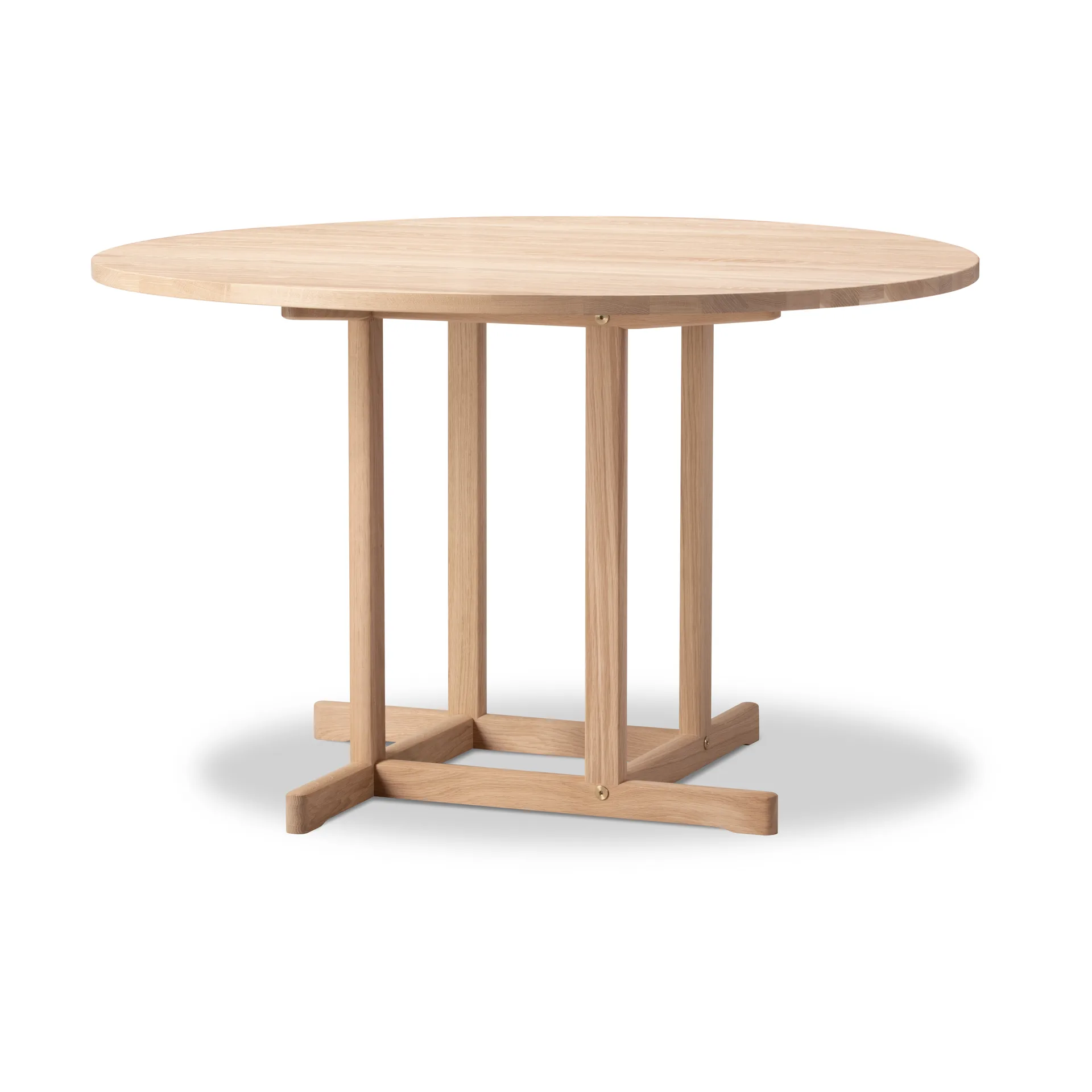 Mesa BM80 Mogensen Shaker Ø120 cm, Roble enjabonado Fredericia Furniture