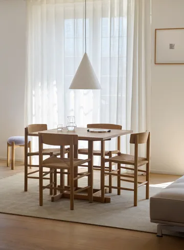 Mesa BM80 Mogensen Shaker 90x90 cm - Roble claro aceitado - Fredericia Furniture