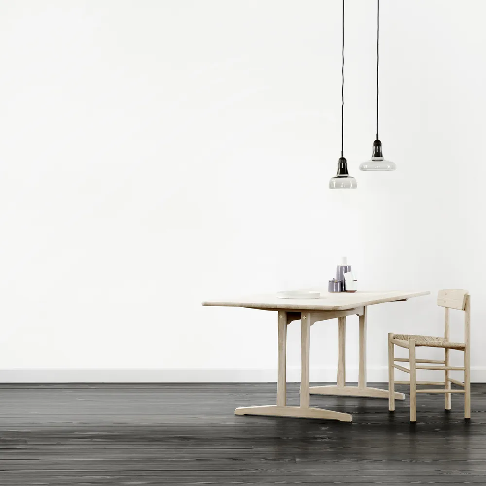Mesa C18 Shaker, Roble encerado, 180x90 cm Fredericia Furniture