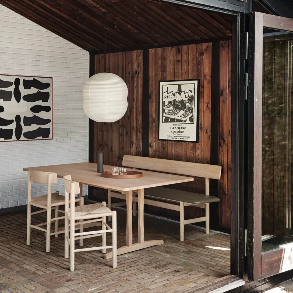 Mesa C18 Shaker, Roble encerado, 220x90 cm Fredericia Furniture