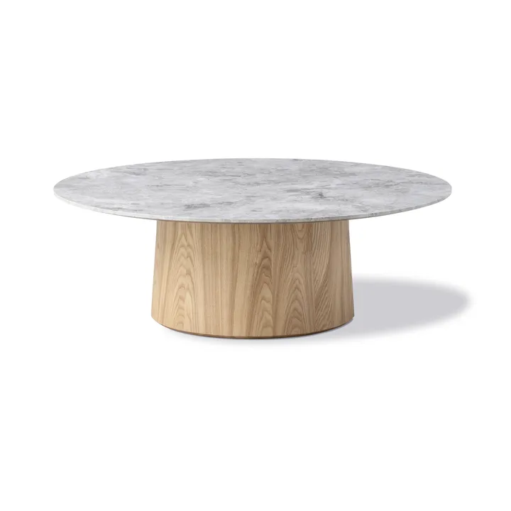 Mesa de centro Niveau Ø110 cm - Tundra Grey - tratado con aceite de fresno - Fredericia Furniture