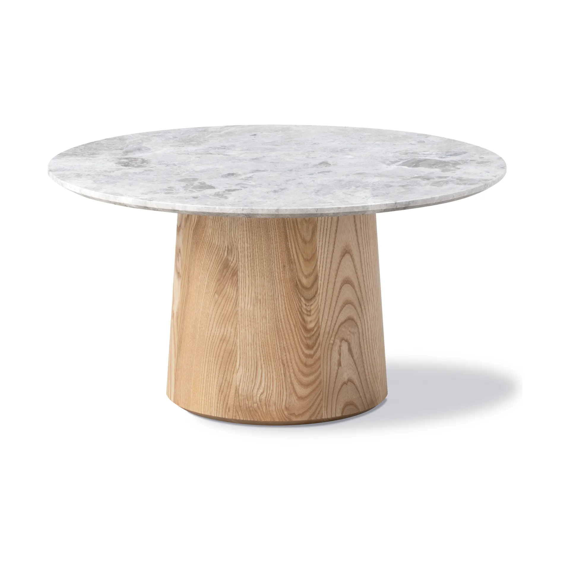 Mesa de centro Niveau Ø61 cm, Tundra Grey-ash tratado con aceite Fredericia Furniture