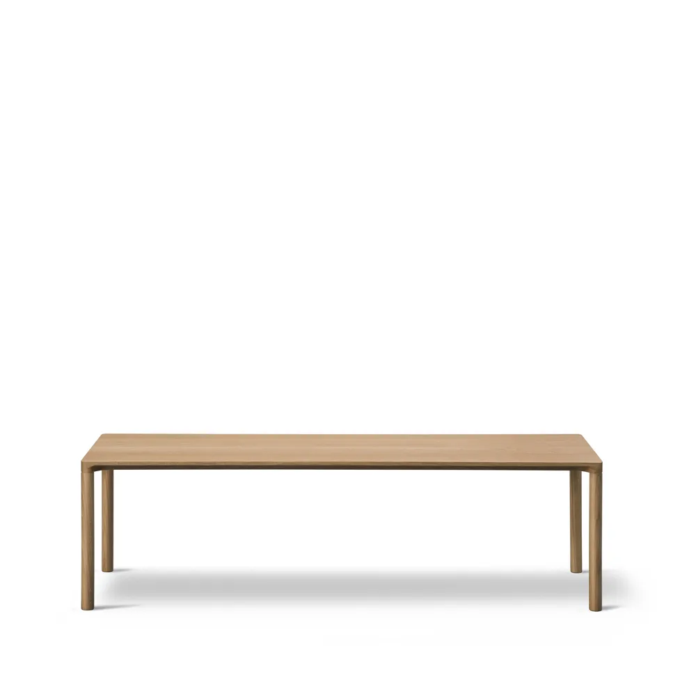 Mesa de centro Piloti 6715, Roble claro aceitado - altura 41 cm Fredericia Furniture