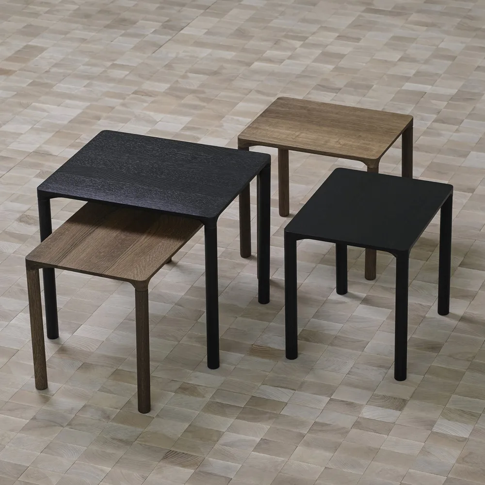 Mesa de centro Piloti 6715, Roble lacado - altura 41 cm Fredericia Furniture