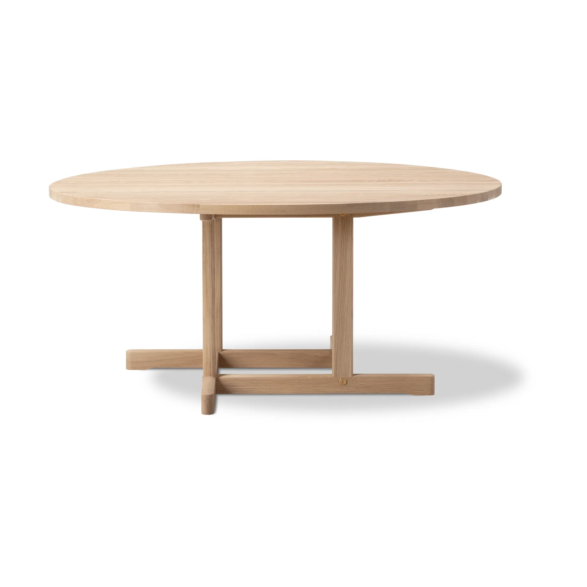 Mesa de centro/café BM80 Mogensen Ø120 cm, Roble enjabonado Fredericia Furniture