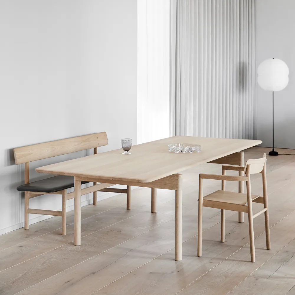 Mesa Post 6442, Roble encerado, 100x320 cm Fredericia Furniture