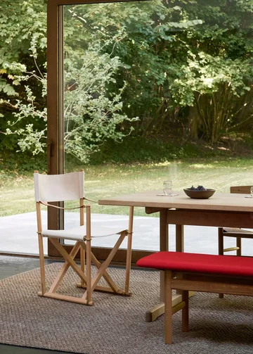 MK16 Folding Chair silla - Off white-haya aceitada - Fredericia Furniture