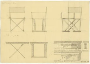 MK16 Folding Chair silla - Off white-haya aceitada - Fredericia Furniture