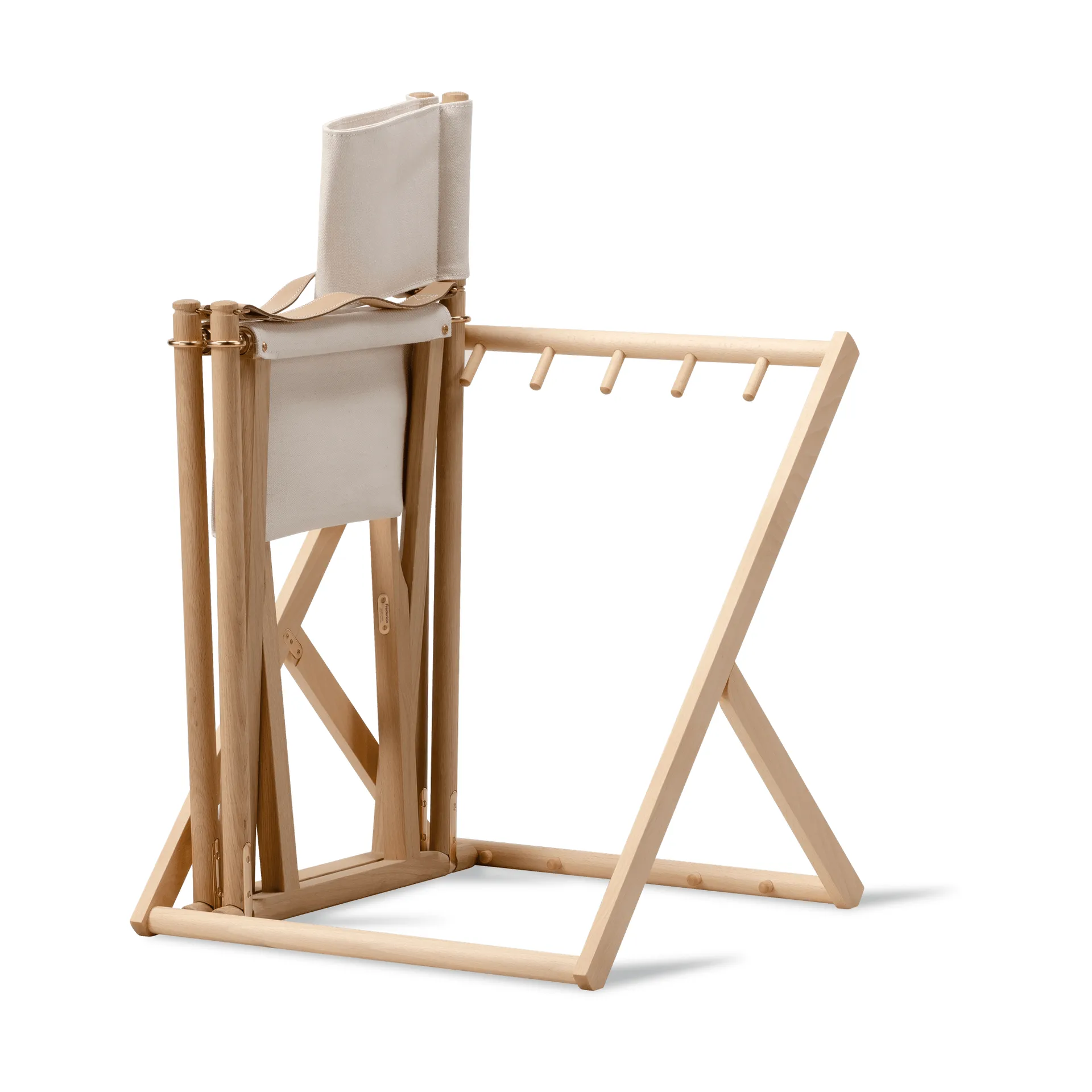 MK16 Folding Chair silla, Off white-roble aceitado Fredericia Furniture