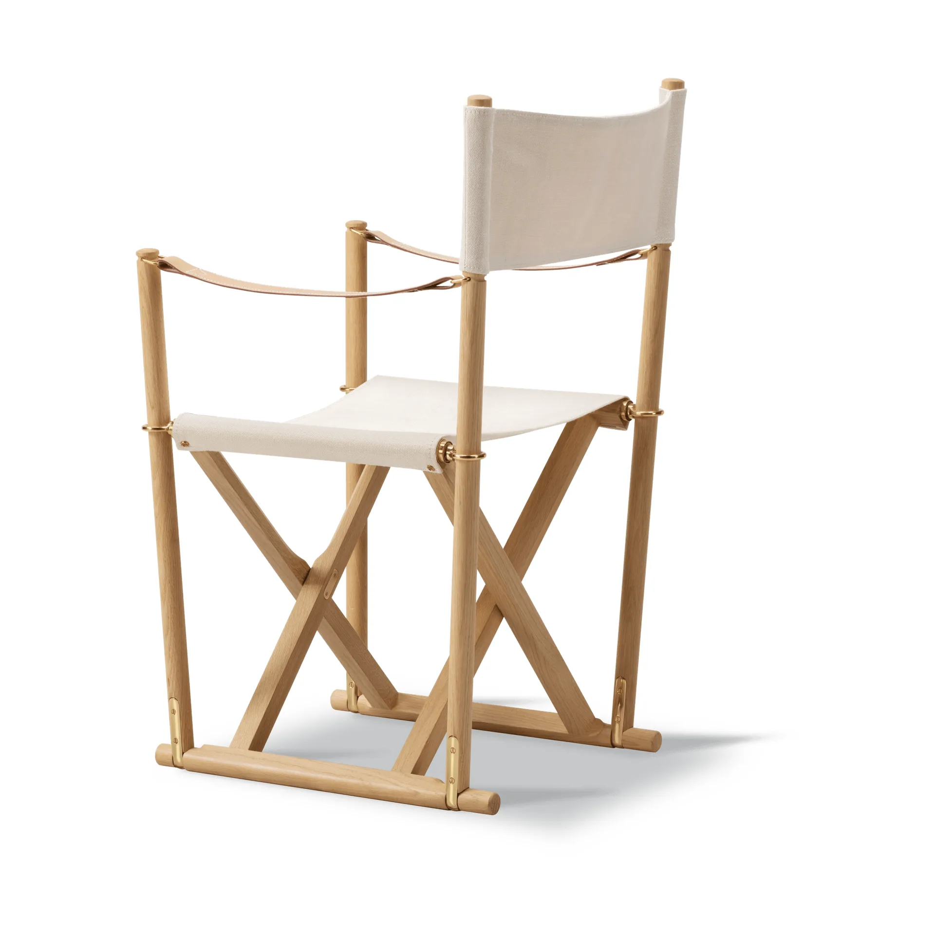 MK16 Folding Chair silla, Off white-robledal aceitado claro Fredericia Furniture
