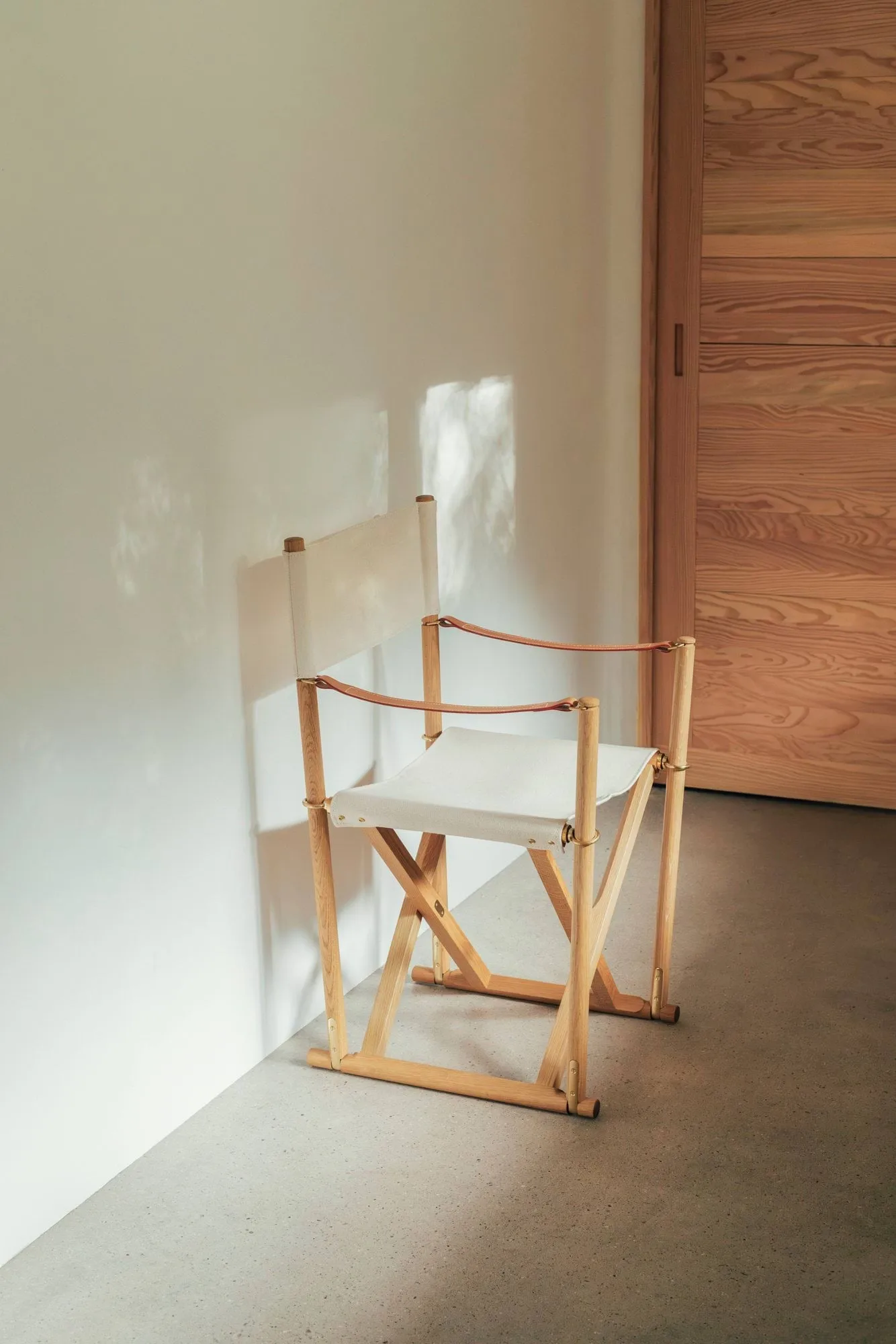 MK16 Folding Chair silla, Off white-robledal aceitado claro Fredericia Furniture