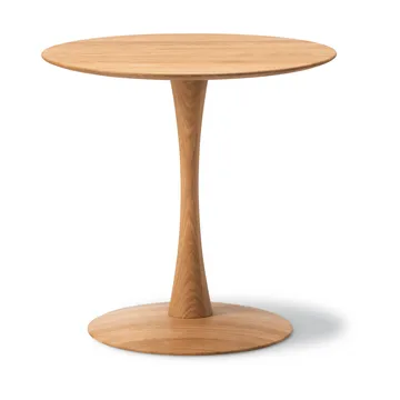 ND107 Trisse mesa de comedor - Roble aceitado, Ø75x73 cm - Fredericia Furniture