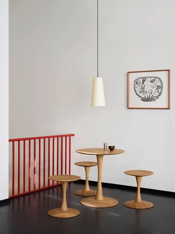 ND107 Trisse mesa de comedor - Roble aceitado, Ø75x73 cm - Fredericia Furniture