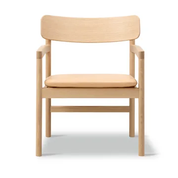 Post sillón lounge - Vegeta piel-roble aceitado claro - Fredericia Furniture