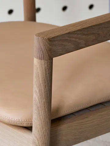 Post sillón lounge - Vegeta piel-roble aceitado claro - Fredericia Furniture
