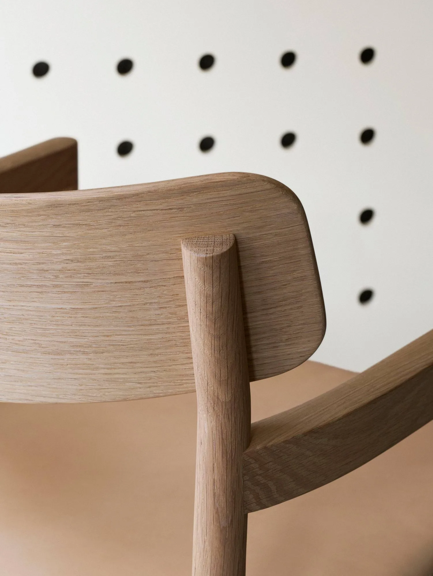 Post sillón lounge, Vegeta piel-roble aceitado claro Fredericia Furniture