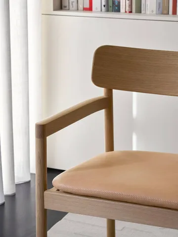 Post sillón lounge - Vegeta piel-roble aceitado claro - Fredericia Furniture