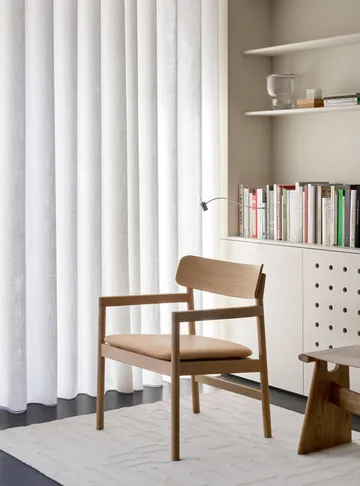 Post sillón lounge - Vegeta piel-roble aceitado claro - Fredericia Furniture