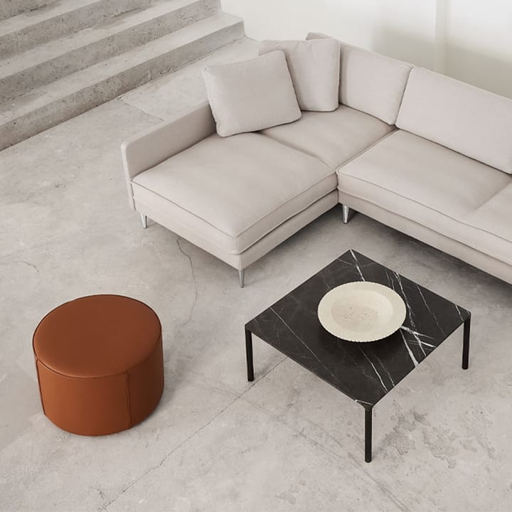 Puf Mono , Cuero omni 307 cognac - Ø39 cm Fredericia Furniture