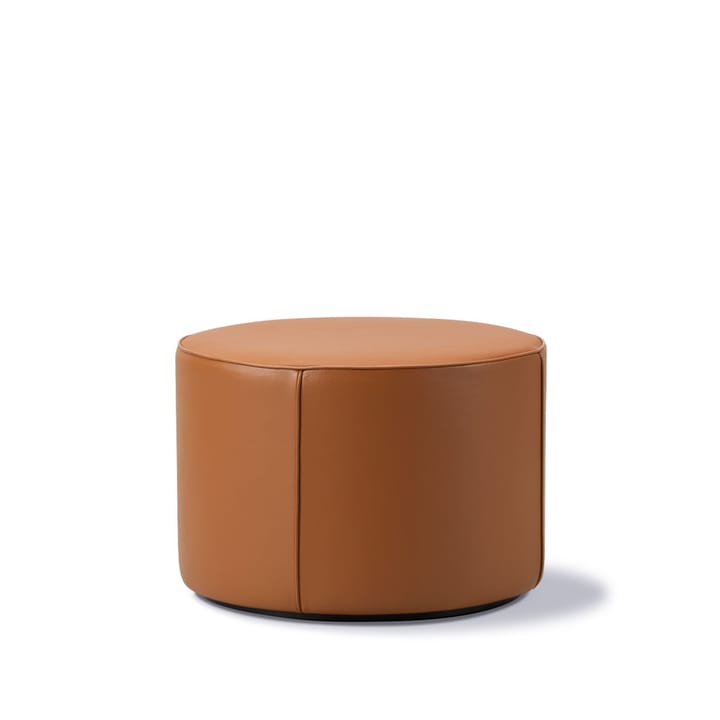 Puf Mono  - Cuero omni 307 cognac - Ø55 cm - Fredericia Furniture