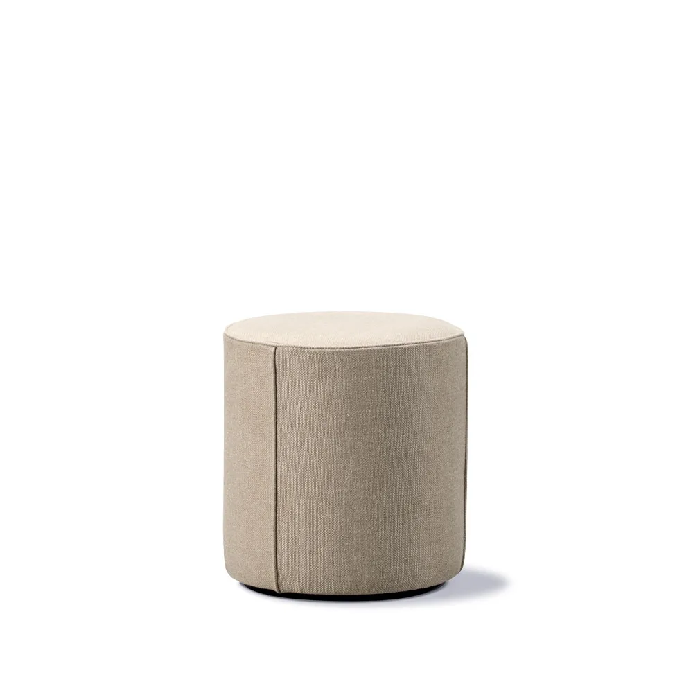 Puf Mono , Grand linen beige - Ø39 cm Fredericia Furniture