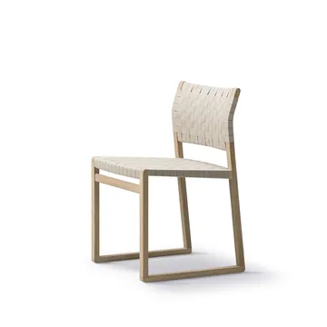Silla BM61 - Estructura trenzada natural barnizada - Fredericia Furniture