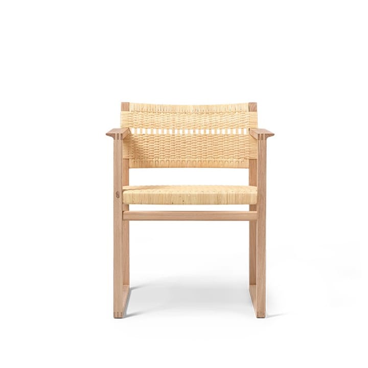 Silla BM62 - Estructura de ratán barnizada - Fredericia Furniture