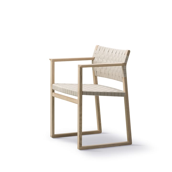 Silla BM62 - Estructura trenzada natural aceitada - Fredericia Furniture