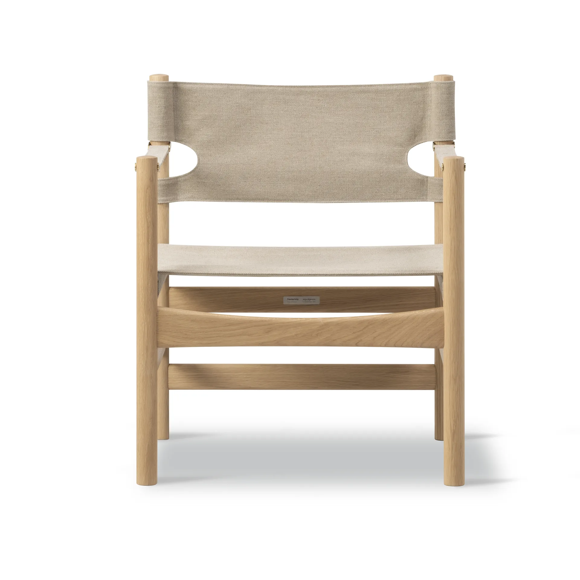 Silla con reposabrazos Canvas 21, Canvas natural - roble claro aceitado Fredericia Furniture