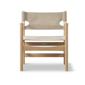 Silla con reposabrazos Canvas 21 - Canvas natural - roble claro aceitado - Fredericia Furniture