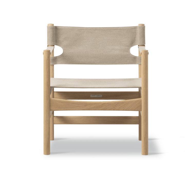Silla con reposabrazos Canvas 21, Canvas natural - roble claro aceitado Fredericia Furniture