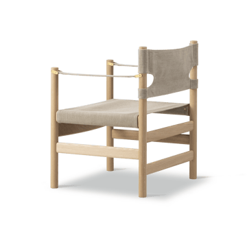 Silla con reposabrazos Canvas 21 - Canvas natural - roble claro aceitado - Fredericia Furniture
