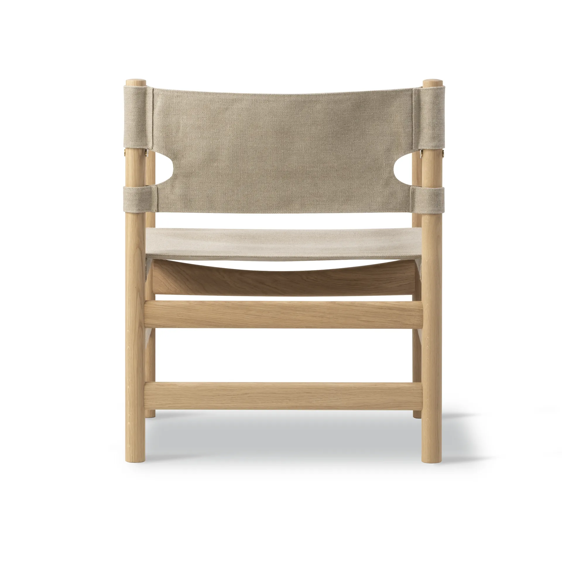Silla con reposabrazos Canvas 21, Canvas natural - roble claro aceitado Fredericia Furniture
