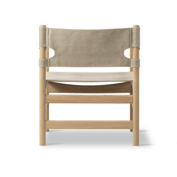Silla con reposabrazos Canvas 21 - Canvas natural - roble claro aceitado - Fredericia Furniture