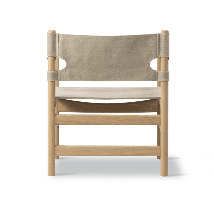 Silla con reposabrazos Canvas 21, Canvas natural - roble claro aceitado Fredericia Furniture