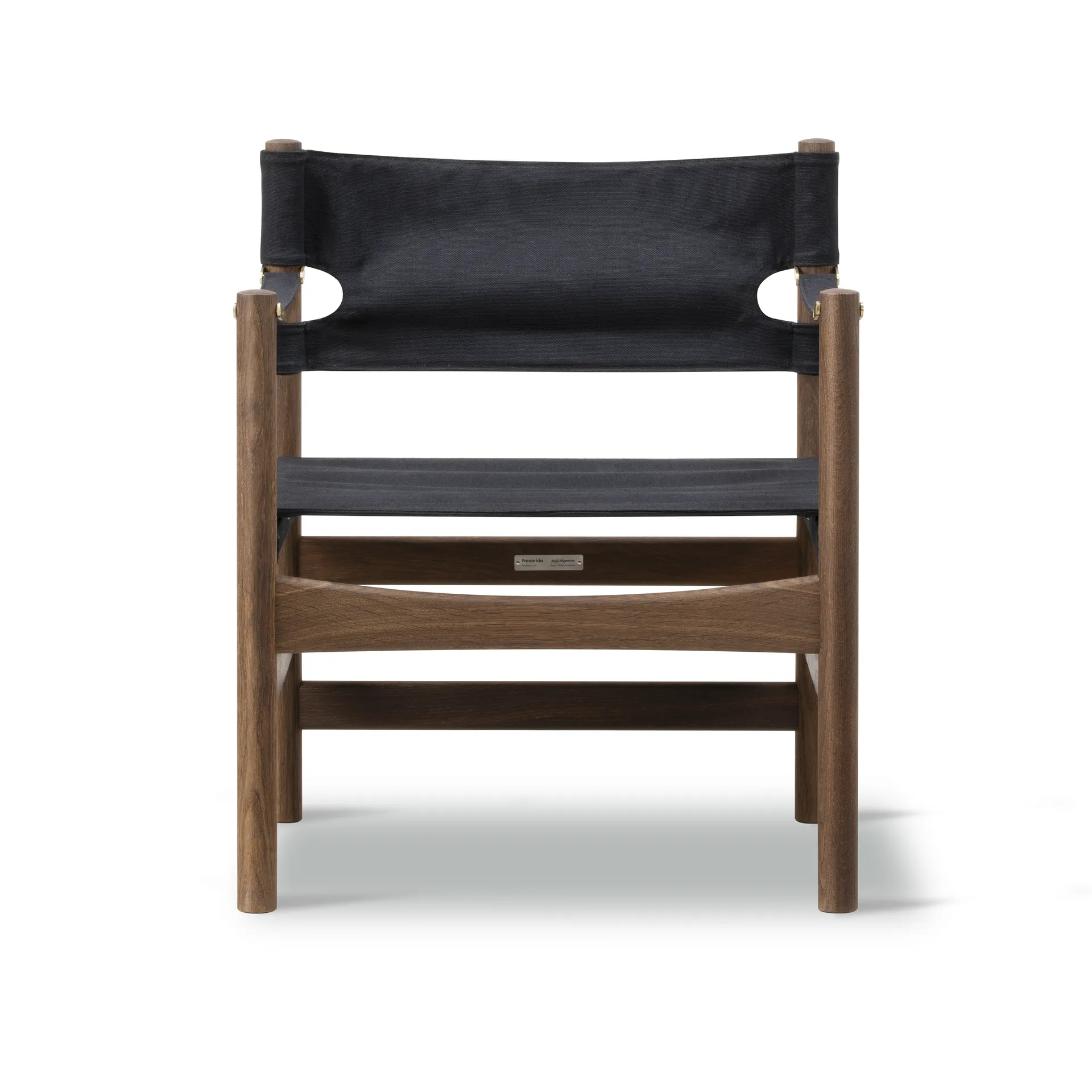 Silla con reposabrazos Canvas 21, Canvas negro - roble aceitado Fredericia Furniture