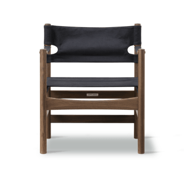 Silla con reposabrazos Canvas 21 - Canvas negro - roble aceitado - Fredericia Furniture