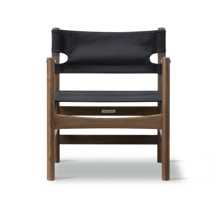 Silla con reposabrazos Canvas 21, Canvas negro - roble aceitado Fredericia Furniture